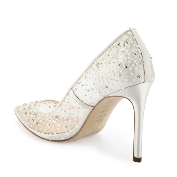 BELLA BELLE - NEW - ELSA IVORY
Illusion Mesh Ivory Sequin Heels - Size 9 - Picture 5 of 15